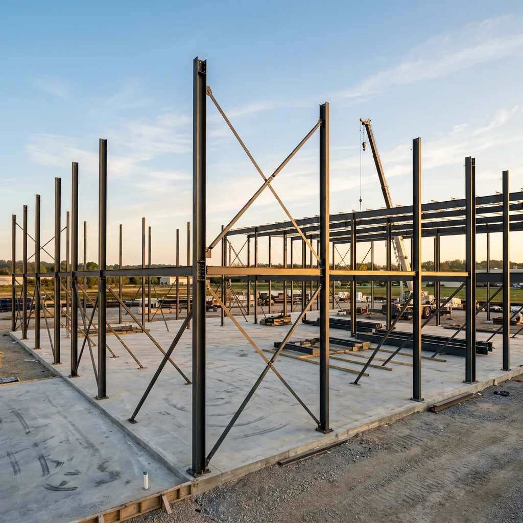 GOGER structural columns erection